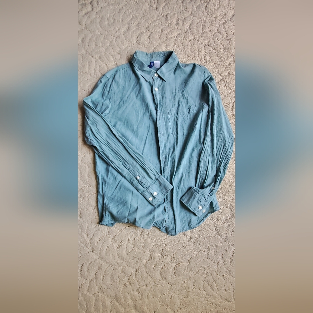 Divided Green Casual Button-Down Shirt
